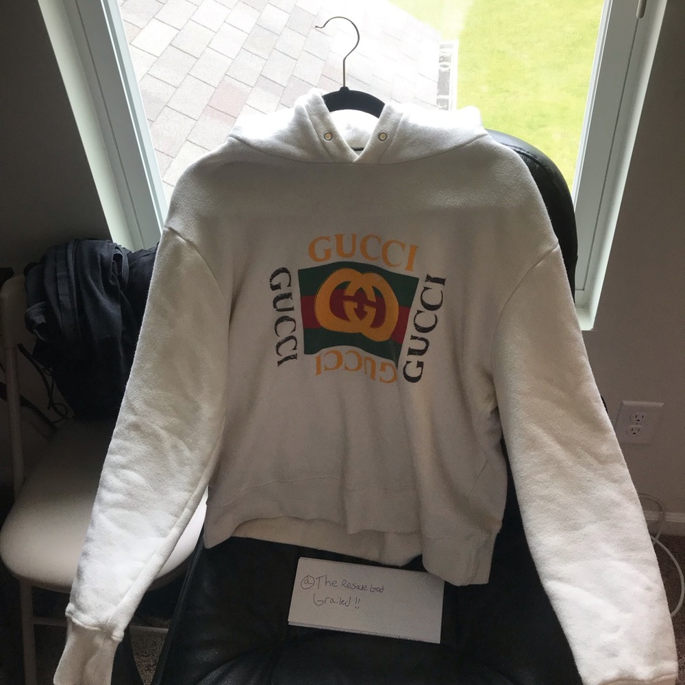 Gucci 4 Panel Ivory Hoodie